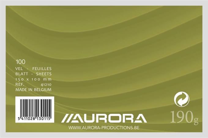 Systeemkaart Aurora 150x100mm blanco 190gr wit 100 vel | 10 stuks
