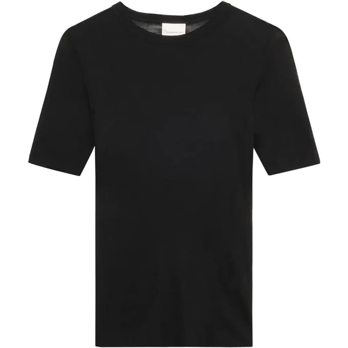 Merinowollen Rib T-shirt Dames KnowledgeCotton Apparel