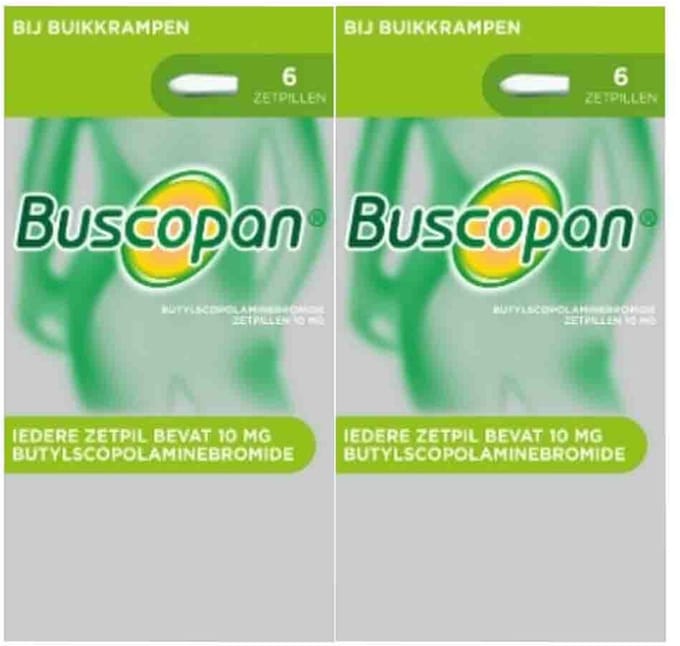 Buscopan Scopolamyne 10mg - 2 x 6 zetpillen