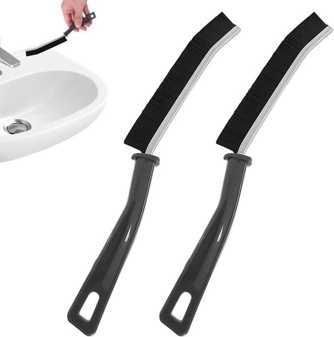 2pcs Cleaning Brush - Multifunctional Hard Brush - Bathroom Kitchen Household Tiles Window Cleaning Tool