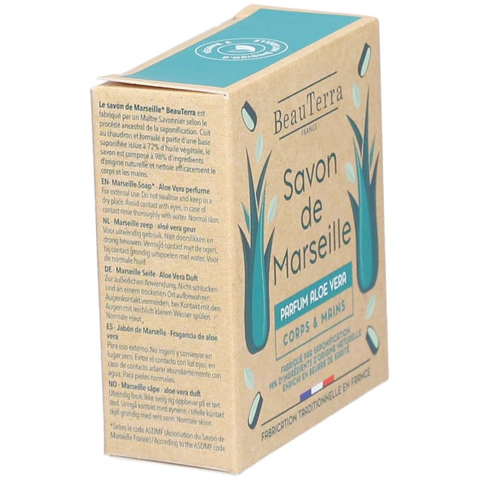 BeauTerra Marseille Solid Soap Aloe Vera 100 g