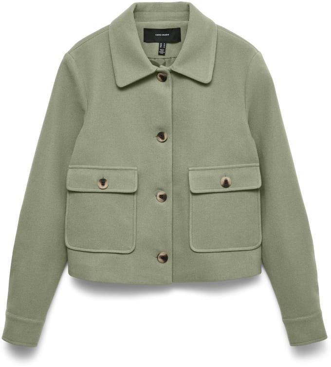 VERO MODA - VMCAYA LS CF SHORT JACKET WVN EXP - Dames - Gewatteerde jassen