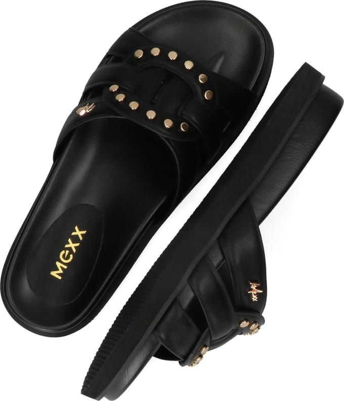 Mexx Romy Phoenix Slippers - Dames - Zwart - Maat 36