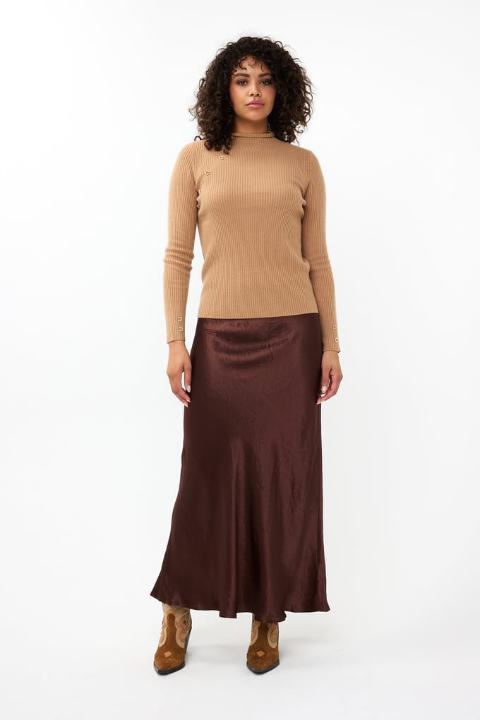 EsQualo Sweater Col A-sym Buttons Brandy Taglia: S | Maglioni a maglia Outlet | Donna