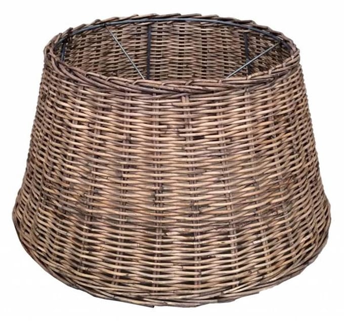 Rieten Lampenkap - 40xH23 cm - Hanglamp - Bruin - Rieten hanglamp -