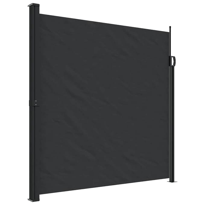 vidaXL - Windscherm - uittrekbaar - 200x500 - cm - zwart