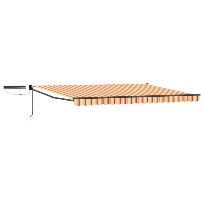 vidaXL - Elektrisch - Uitschuifbare - Zonneluifel - Meerkleurig - 4,5 - × - 3 - m