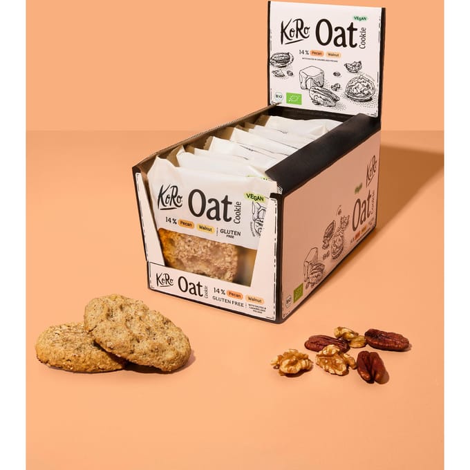 Bio cookie caramelised pecan walnut | 12 x 50 g