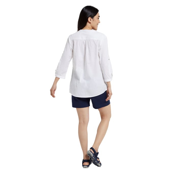 Mountain Warehouse Dames/Dames Petra Relaxed Fit 3/4 Mouw Shirt (Wit)