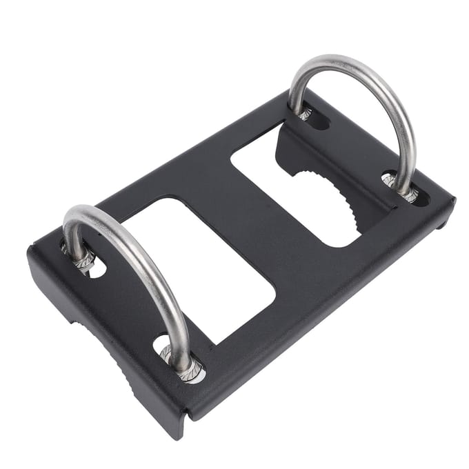 Montagekit voor satellietschotel voor V2 IJzeren Dubbele U-bout Klem Antenne Paal Montagebeugel voor Buiten black