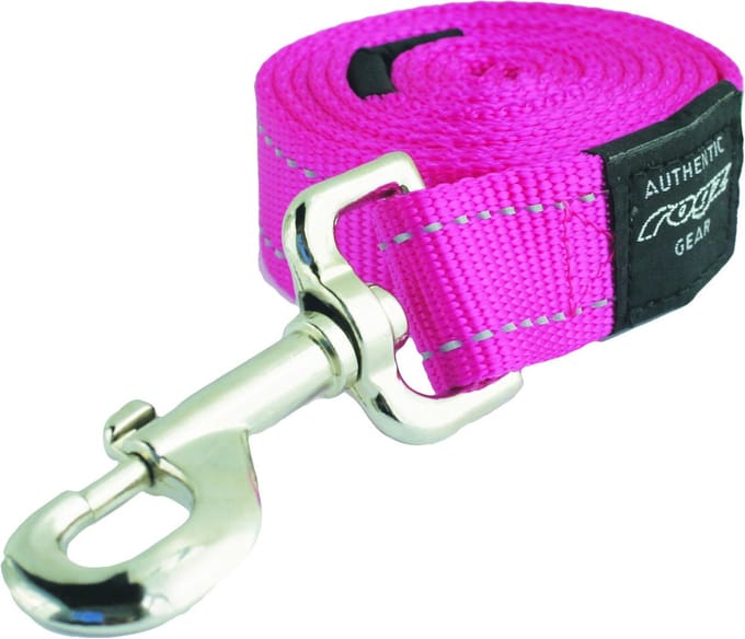 Rogz Utility Lange Lijn Roze - Hondenriem - 180x2.5 cm