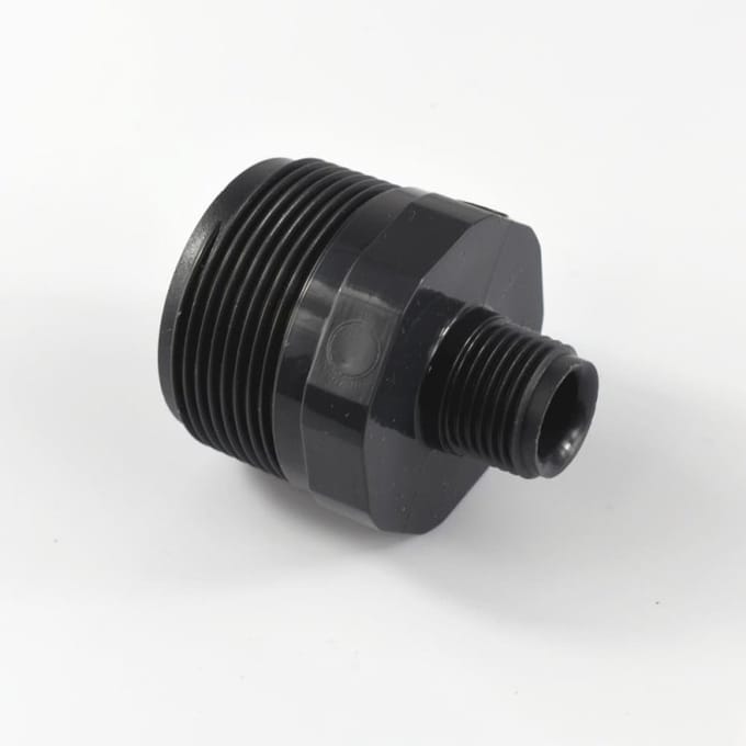 PVC-U Verloopnippel AG 1 1/2" x 1/2"