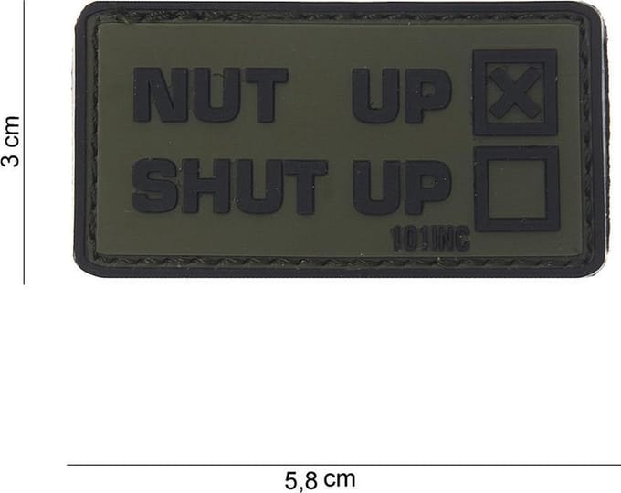 Embleem 3D PVC Nut Up groen