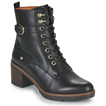 Pikolinos - LLANES W7H-8510 - Hoge sneakersVeterlaarzenDames veterschoenenDames sneakersHalf-hoge schoenen - Kleur: Zwart - Maat: 36