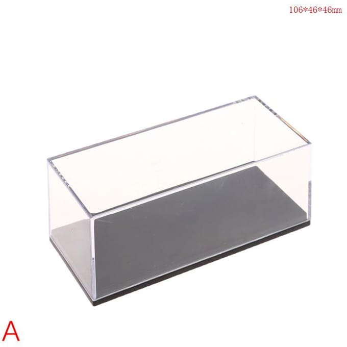 Duurzaam Drie Maten 1:64 Auto Model Display Box Transparante Beschermhoes Acryl Stofkap Opberghouder gray