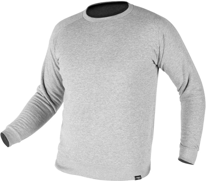 NEO Tools COMFORT-serie - Werkshirt - Raglanmouwen - Grijs Melange - Maat M