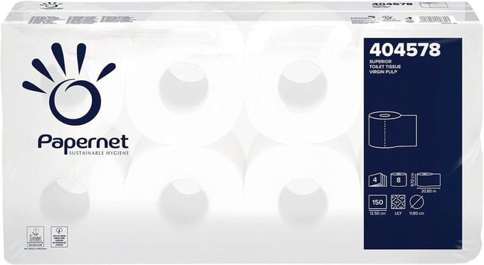 Luxe 4-laags Toastelpapier - 150 Vellen per Rol - Grootverpakking 72 Rollen