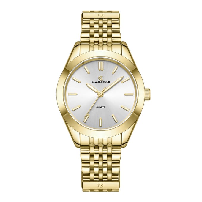 CK Legacy – Gold with Silver Dial - ClaudiaKoch Watches CK 4361
