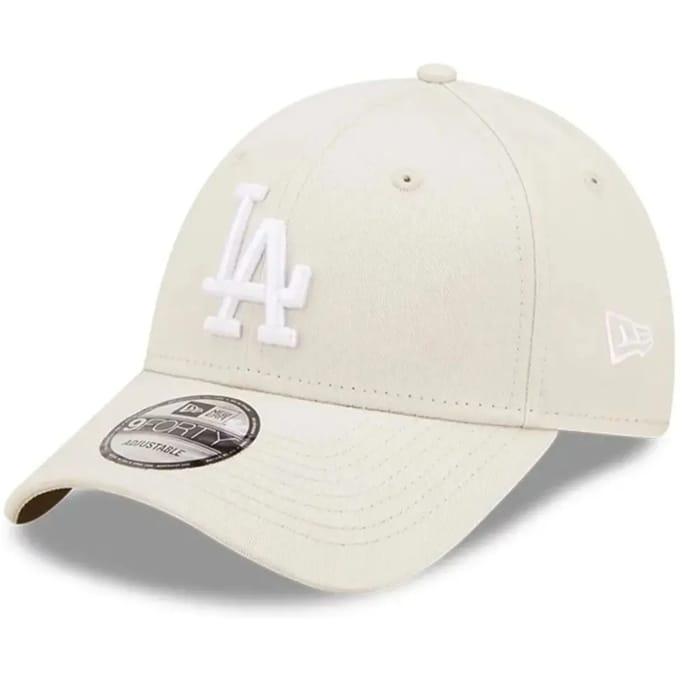 New Era pet LA Dodgers - speelgoed hoed wit en steen kleur.