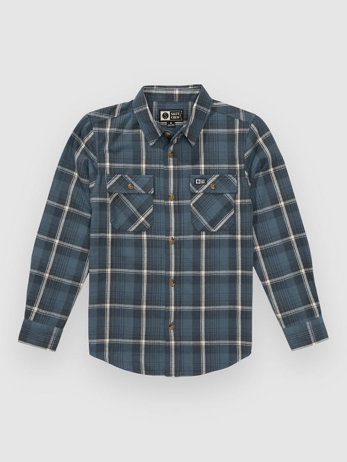 Salty Crew Daybreak Flannel Kids Shirt blauw