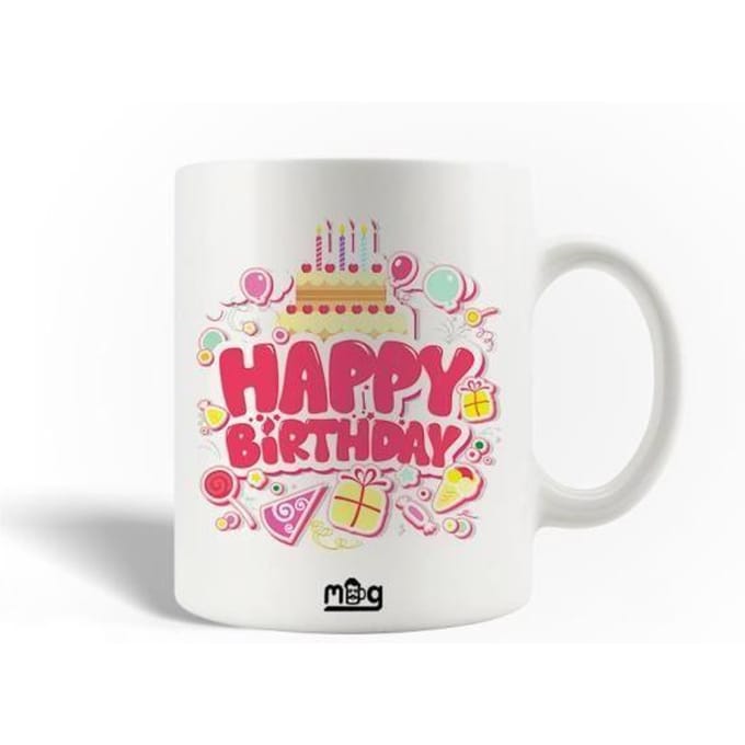 Mug en Céramique Citation Happy Birthday Gâteau d'anniversaire