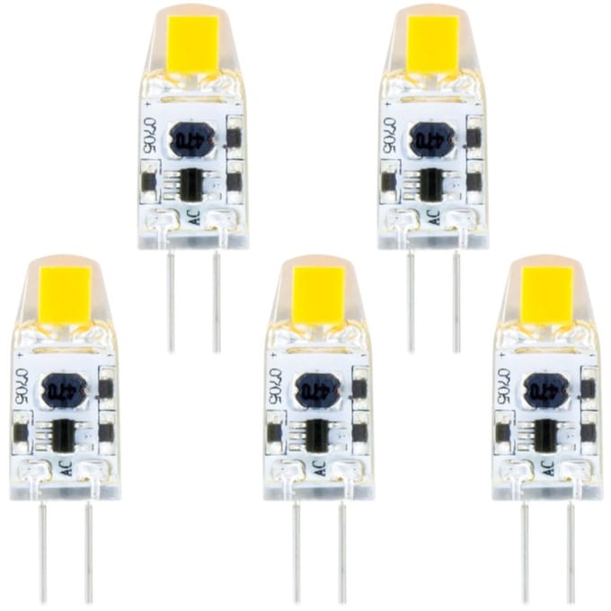 5 Pack- G4 1W Led Lamp - 100 Lumen - 4000K Neutraal wit
