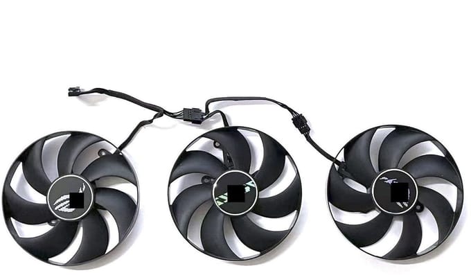 Grafische Kaart Ventilator - GPU Koeler - Oververhitting Voorkomen - Efficiënte Warmteafvoer - 105 mm - Zwart