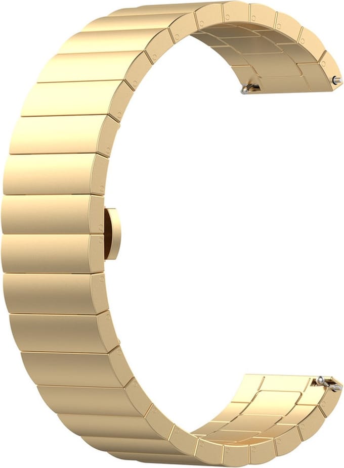 Stalen bandje - RVS - geschikt voor Huawei GT 4 (41 mm) - goud