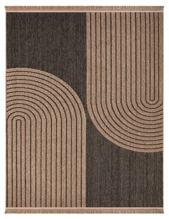 Binnen- en buitenkleed Colonia grijs  240x340 cm