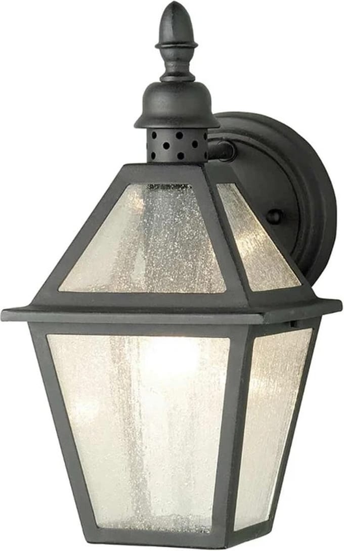 Elstead Lighting LED Wand Buitenlamp Polruan | 1X E27 Max 60W | IP44 | Dimbaar | Mud Black