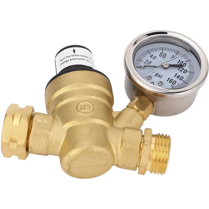 Waterdrukregelaar 3/4 inch draad messing en ijzer verstelbaar RV waterdruk
