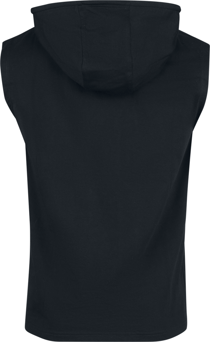 R.E.D. Rock-Engineered Design Zwart tanktop met capuchon - Heren - S