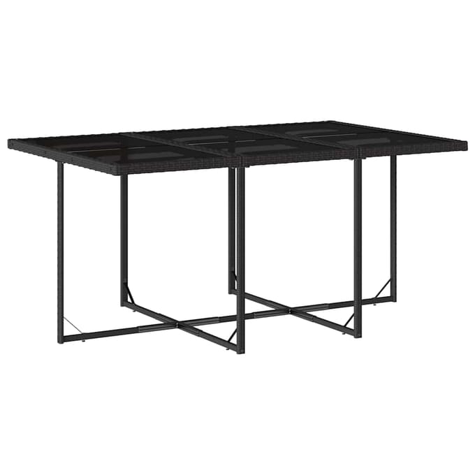 vidaXL - 11-delige - Tuinset - met - kussens - poly - rattan - zwart