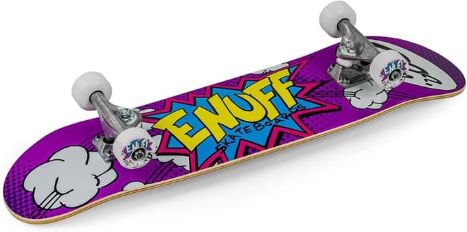 Skateboard - Skate board - Trick leren - Stripes design - 7.25 inch breed - Paars