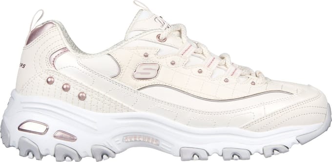 Skechers D'LITES - LADIES NIGHT dames sneakers - Wit - Maat 37