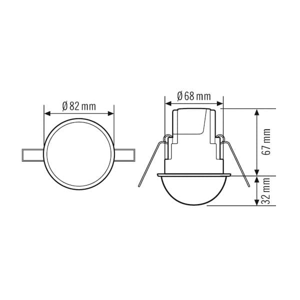 ESYLUX Compact Express Bewegingssensorelement - EP10510755 - E36C8