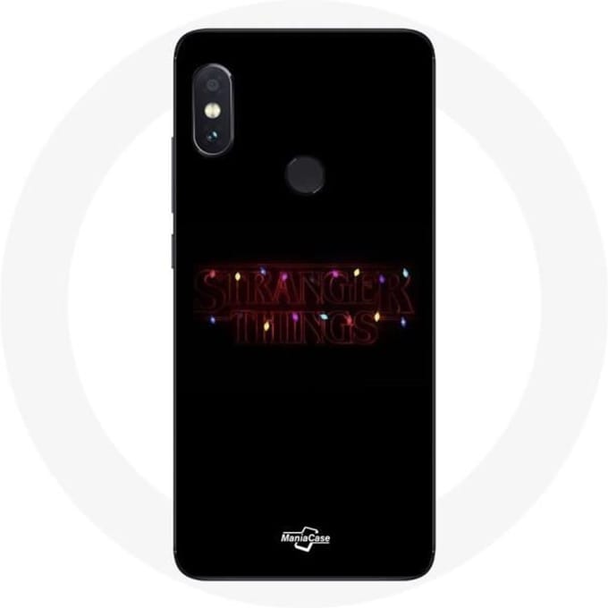 Coque pour Xiaomi Redmi Note 5 Pro Stranger Things Affiche Logo Joyeux noël