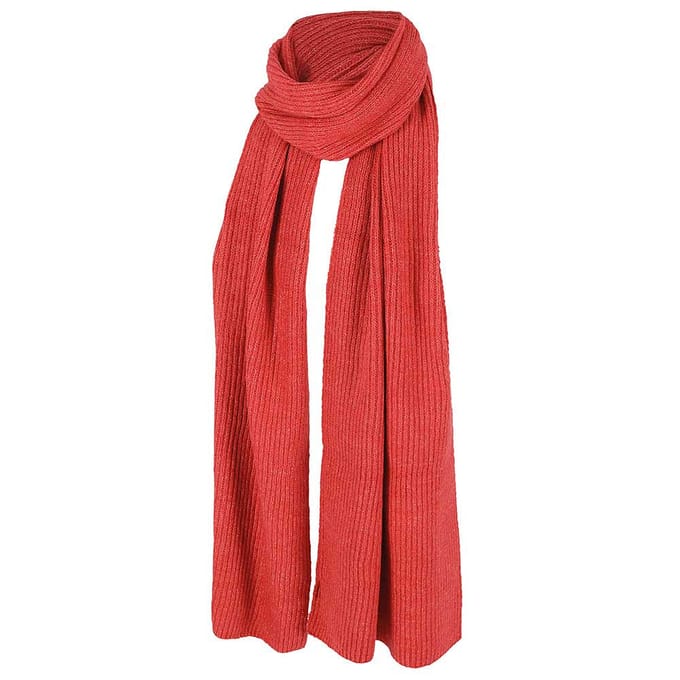 Sjaal Dames - Ribbed - One Size - Terra Cotta
