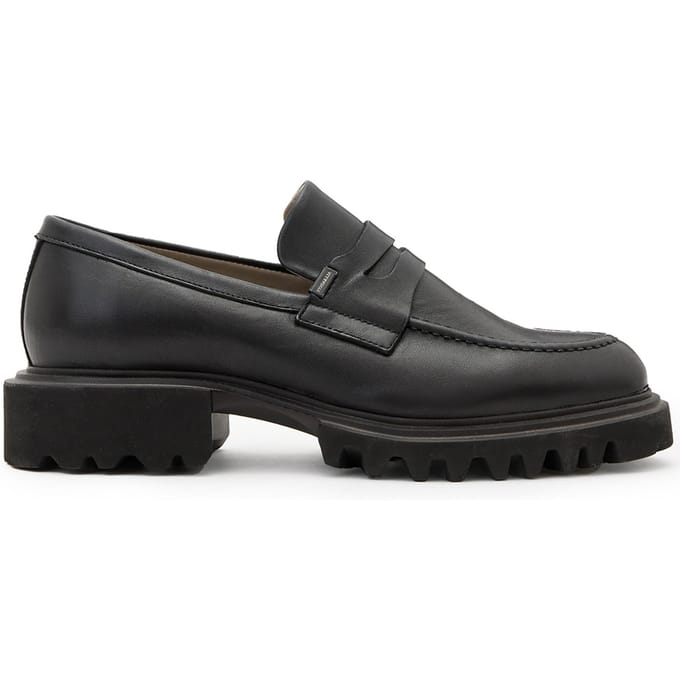 AllSaints Lola Loafer Black Maat: 40 | Instappers Outlet | Dames | Zwart