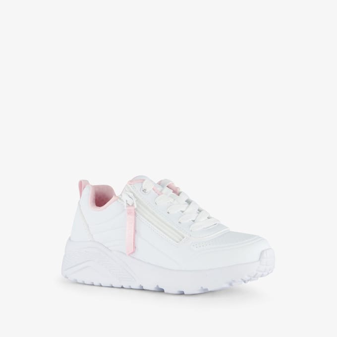 Skechers meisjes sneakers wit met ritsje