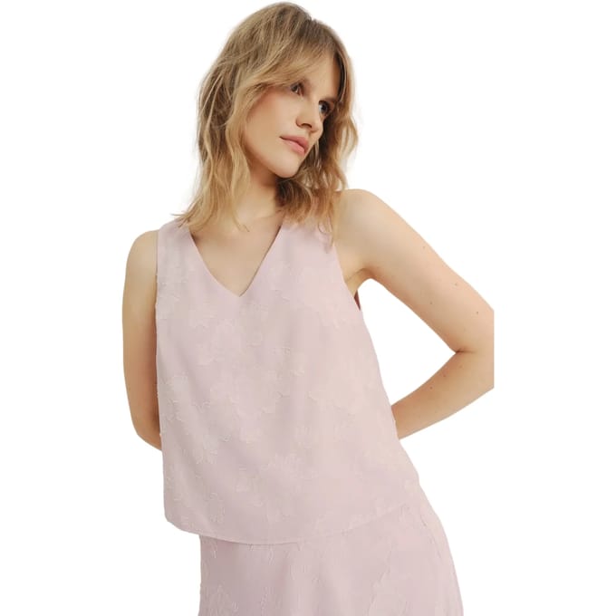 Top met discrete bloemen voor dames Greenpoint