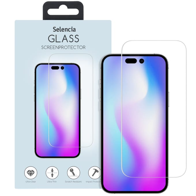 Selencia Screen Protector - Geschikt voor Apple iPhone 14 Pro - Gehard Glas Screenprotector