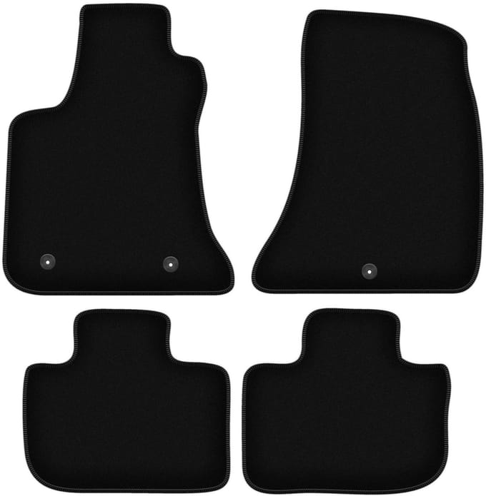 BASIC zwarte velours vloermatten voor: Dodge Charger coupé (2006-2010)