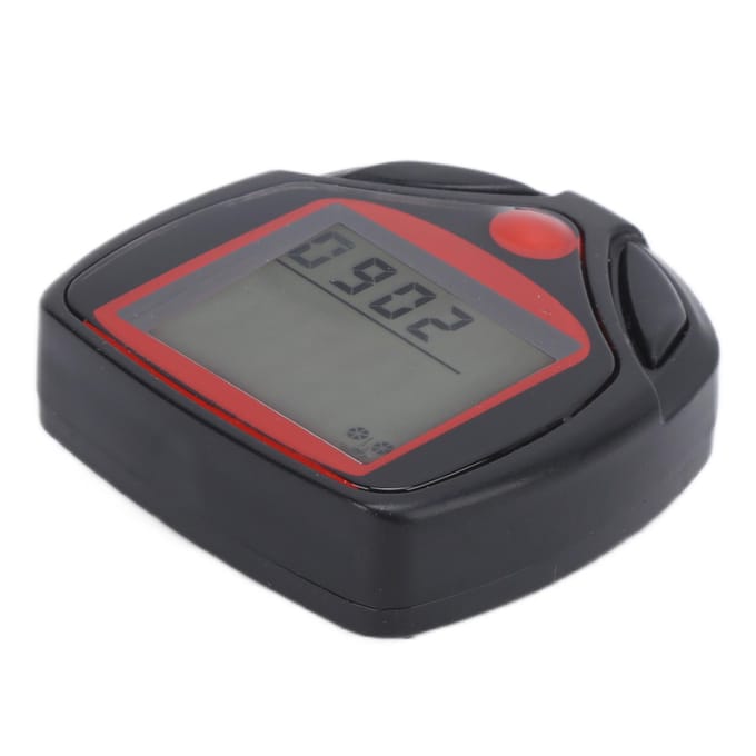 Mountainbike Computer met LCD Display Waterdichte Fiets Snelheidsmeter Duurzaam Draagbare Fiets Kilometerteller gray