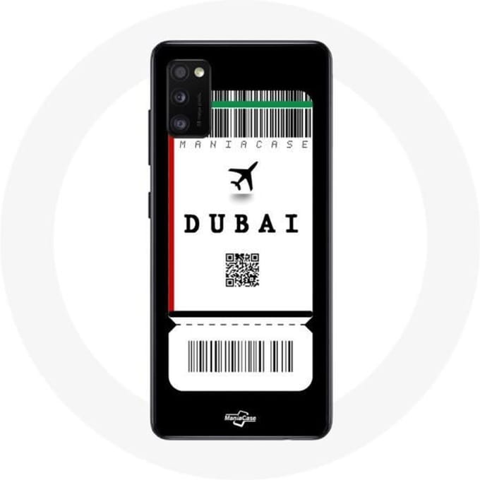 Coque - Samsung - Galaxy A41 - Souple - Noir - Billet d'avion Dubai