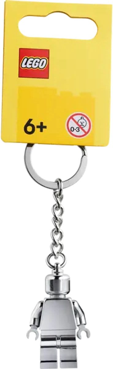 LEGO Sleutelhanger - Zilverkleurig Minifiguur