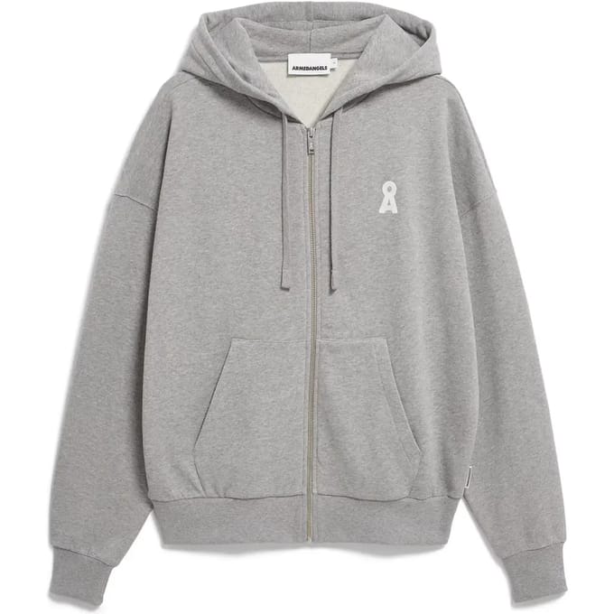 Hooded sweatshirt met rits Armedangels Saromiaan
