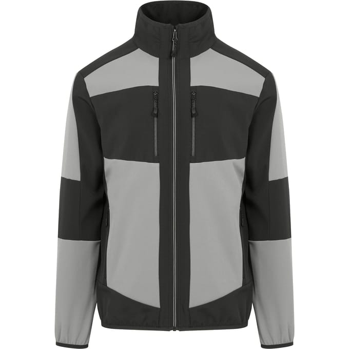 Regatta E-Volve 2-laags Soft Shell-jack voor volwassenen (Mineraalgrijs/antraciet)
