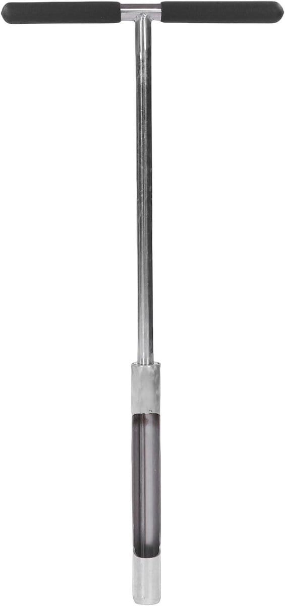 Bodemsonde Roestvrijstaal - Bodemsteker Tuin - Bodem Analyse - Stevige Constructie - 77 cm - Zilver