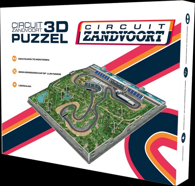 Tiger 3D puzzel Circuit Zandvoort - Formule 1 - Max Verstappen - Dutch GP